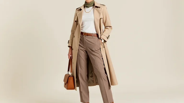 Woman showcasing minimalist 70-30 rule capsule wardrobe style in the US