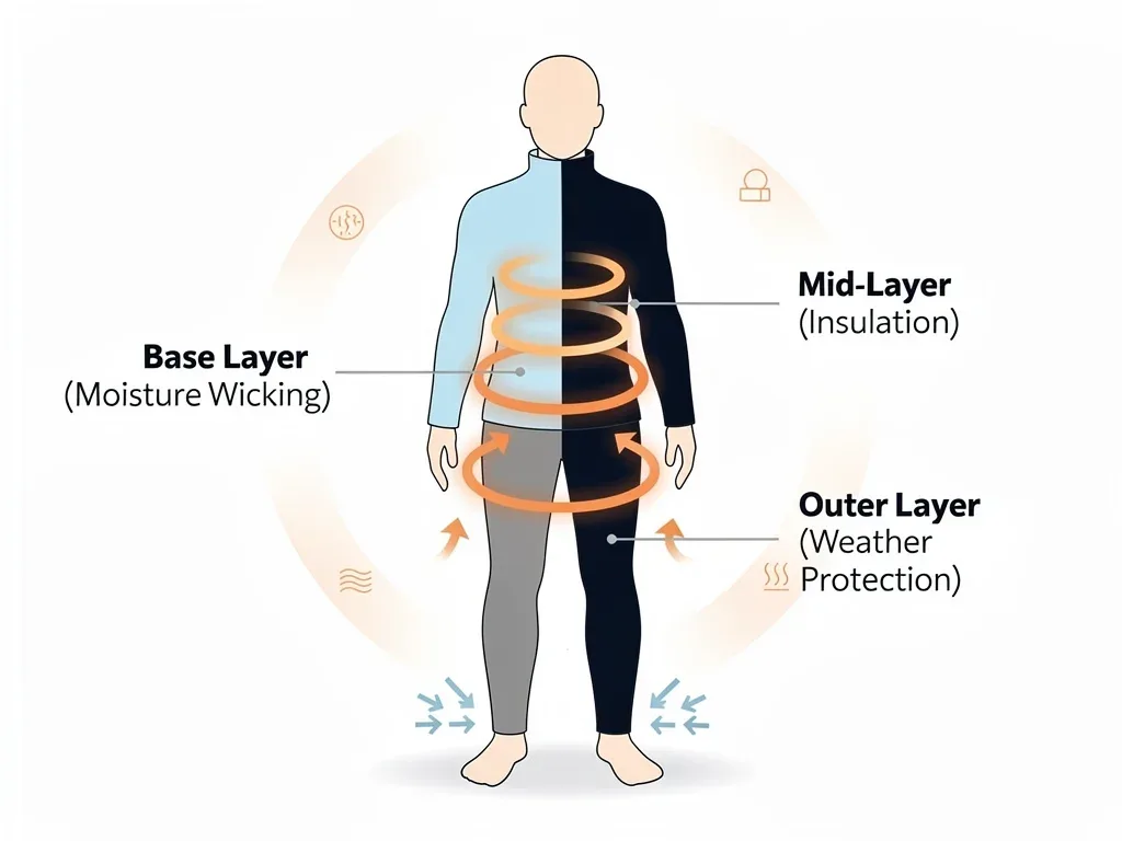 Diagram of 3-layer heat retention strategy