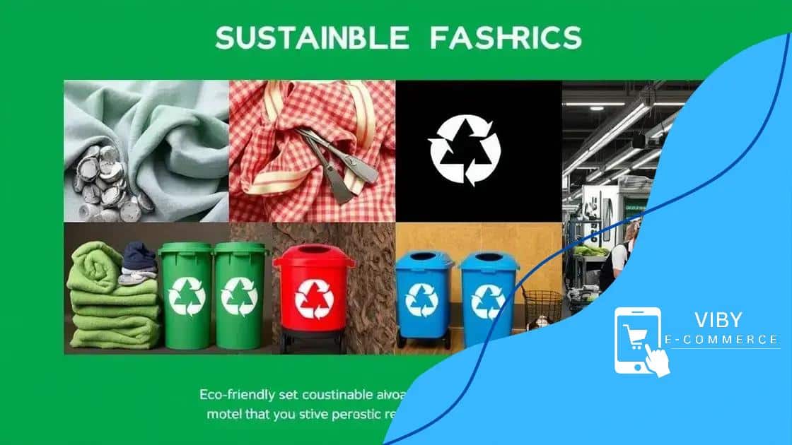 Sustainable practices in fast fashion