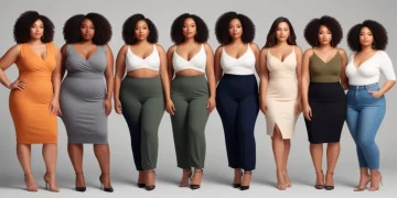 Diverse women in flattering outfits representing various body shapes